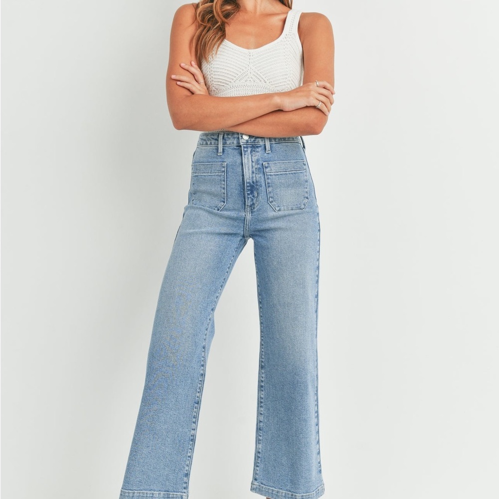 Just Black Light Blue Flare Jeans